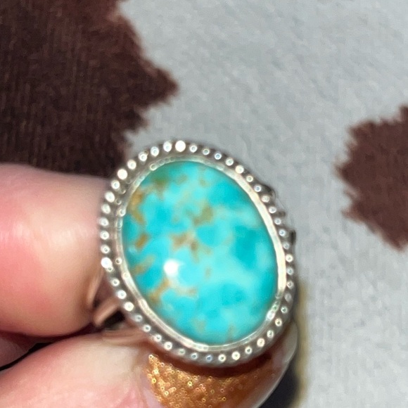 Kingman Turquoise Ring 925  NWOT - Picture 5 of 9